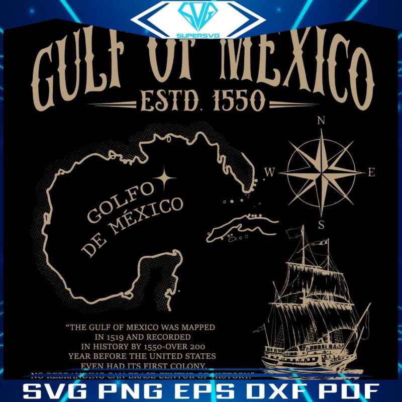 Timeless Gulf of Mexico 1550 Golfo De Mexico SVGPNG