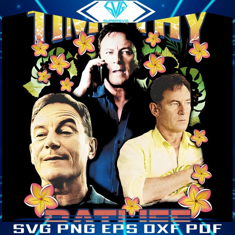 Timothy Ratliffs Retro White Lotus in Vibrant PNG