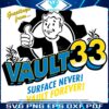 Vault 33 Greetings Surface Never Vault Forever SVG