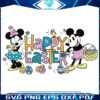 Vibrant Easter Fun Mickey Minnie Mouse SVG Delight