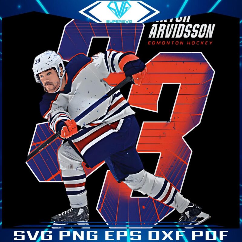 Viktor Arvidsson 22 Oilers Hockey PNG Magic