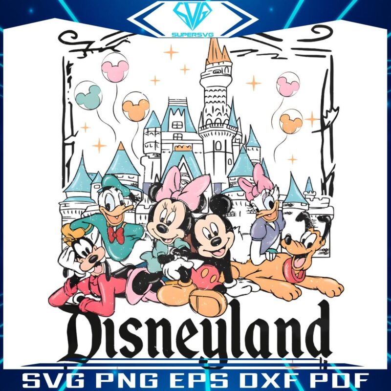 Vintage Disney Magic Mickey Friends Castle in PNG