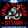 Vintage Linus Ullmark Ottawa Senators Hockey SVGPNG