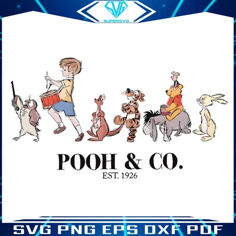 Vintage Winnie Friends Since 1926 PNG Delight