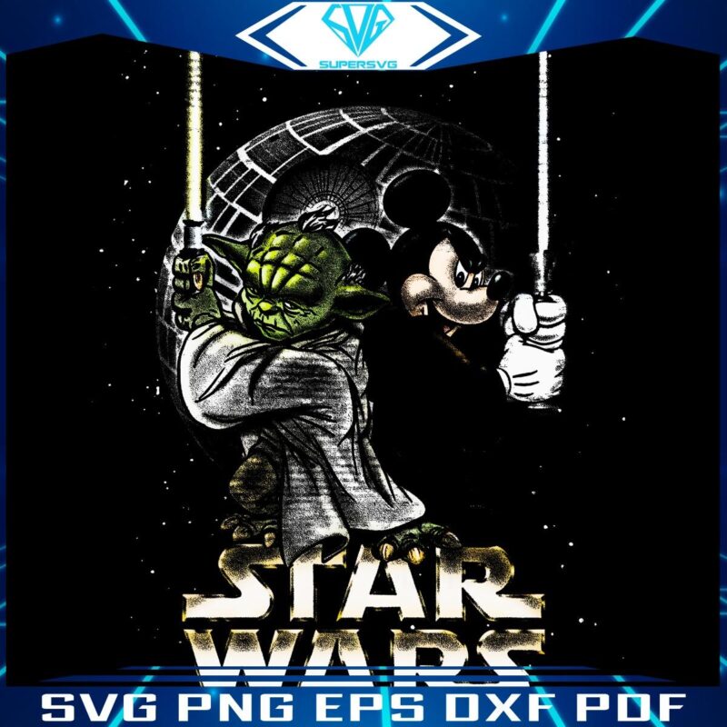 Vintage Yoda Mickey Iconic Disney Star Wars PNG