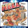 Welcome to Hell A Fiery Cartoon Map Adventure in SVGPNG