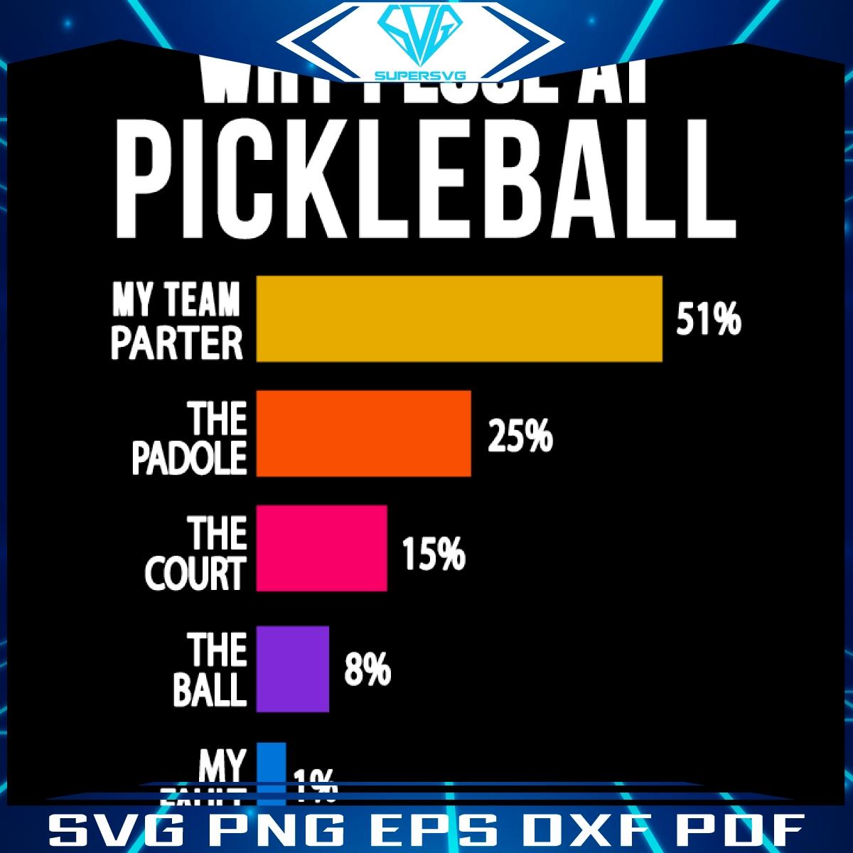Why I Always Miss in Pickleball SVG