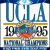1995 UCLA Mens Basketball Champs Iconic PNG Design