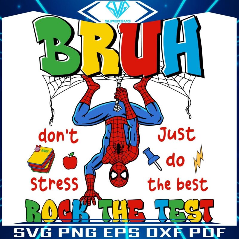 Bruh Spiderman Ace the Test with Style PNG