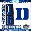 Duke Blue Devils 2025 NCAA Womens Sweet 16 Basketball SVG