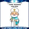 Farewell Cartoon Pope Francis Rest in Peace 19362025 PNG