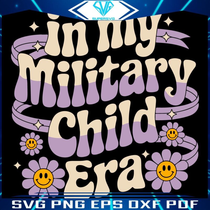Groovy SVG for Military Child Month Celebration