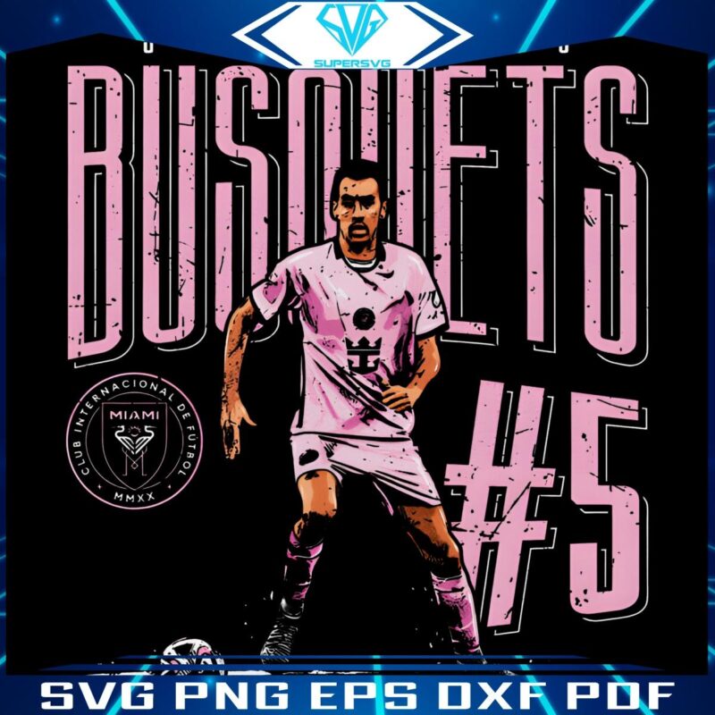 Inter Miamis Star Sergio Busquets in SVGPNG