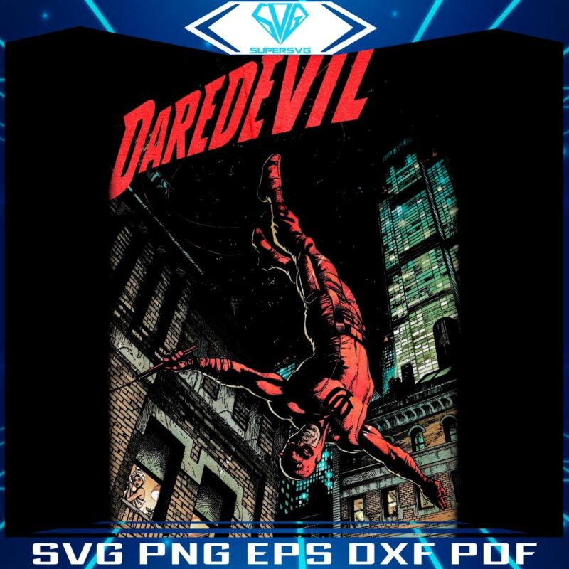 Marvels Daredevil Matt Murdock Retro Comic Style PNG