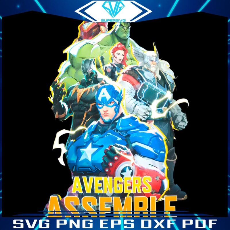 Marvels Retro Avengers Unite Iconic Comic PNG