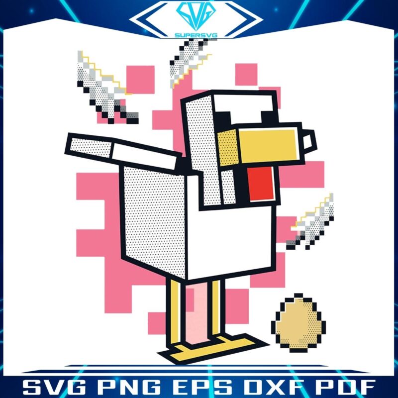 Minecrafts Cheerful Chicken Jolly Mobs PNG