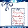 Patriotic Love Fireworks Freedom Falling for You PNG