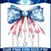 Patriotic Pearl Bow Coquette 4th of July USA SVGPNG