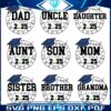 Personalized Grad Cap Family Bundle SVGPNG Designs