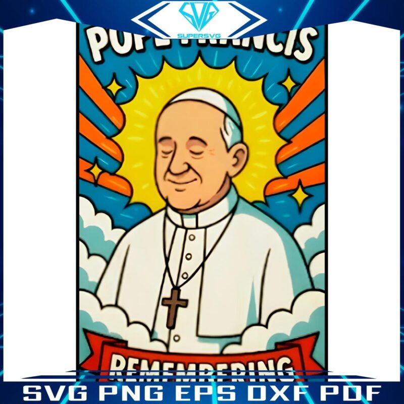Pope Francis Cartoon Tribute 1963 to 2025 in PNG