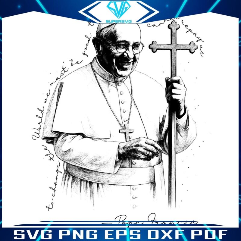 Pope Francis Tribute Rest in Peace Art 19362025 PNG
