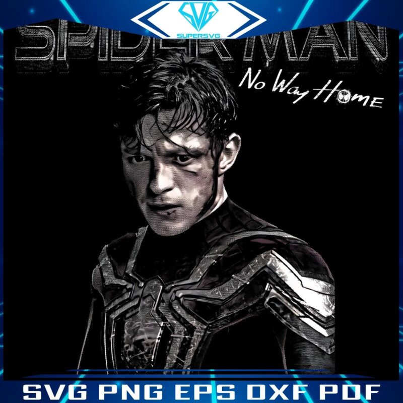 Retro Marvels SpiderMan No Way Home with Tom Holland PNG