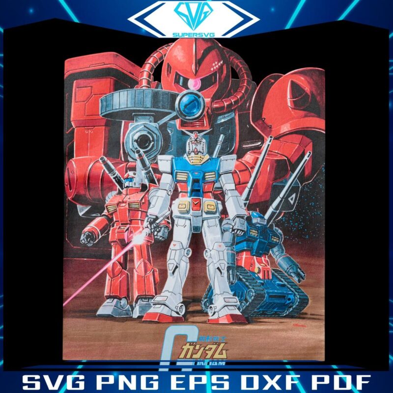 Retro Mobile Suit Gundam Since 1979 PNG