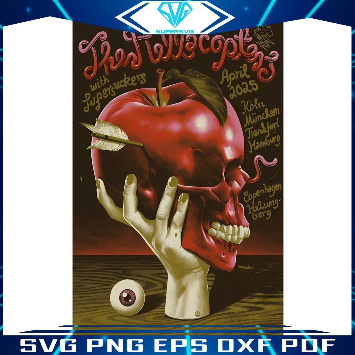 Retro Rock Vibes The Hellacopters 2025 Tour Poster PNG