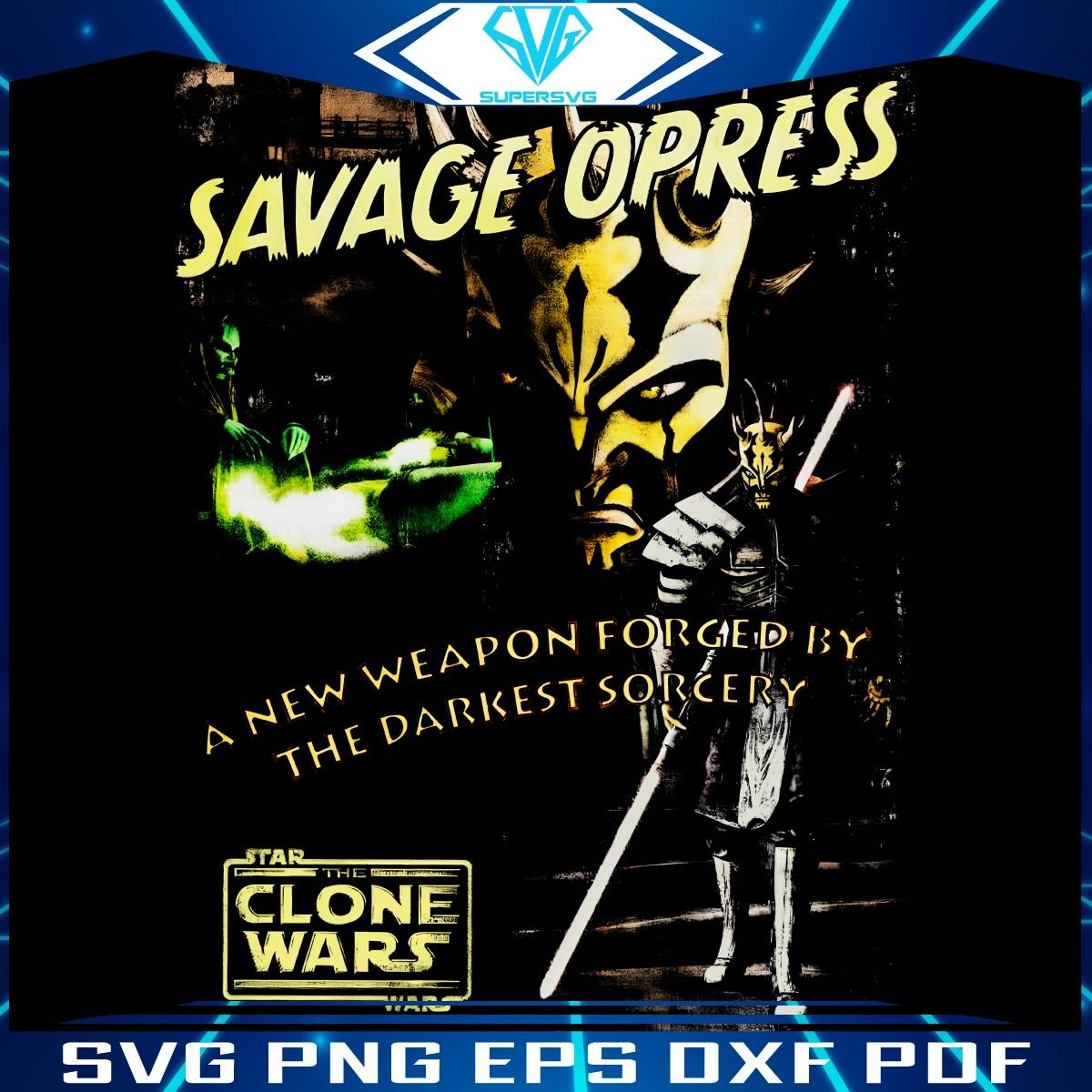 Retro Savage Opress from Star Wars The Clone Wars PNG