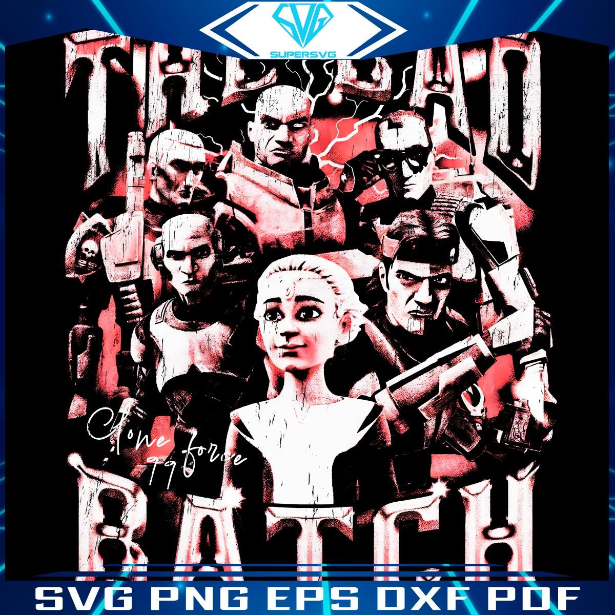 Retro Star Wars The Bad Batch PNG Adventure