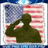 Salute the Brave 4th of July American Flag PNG