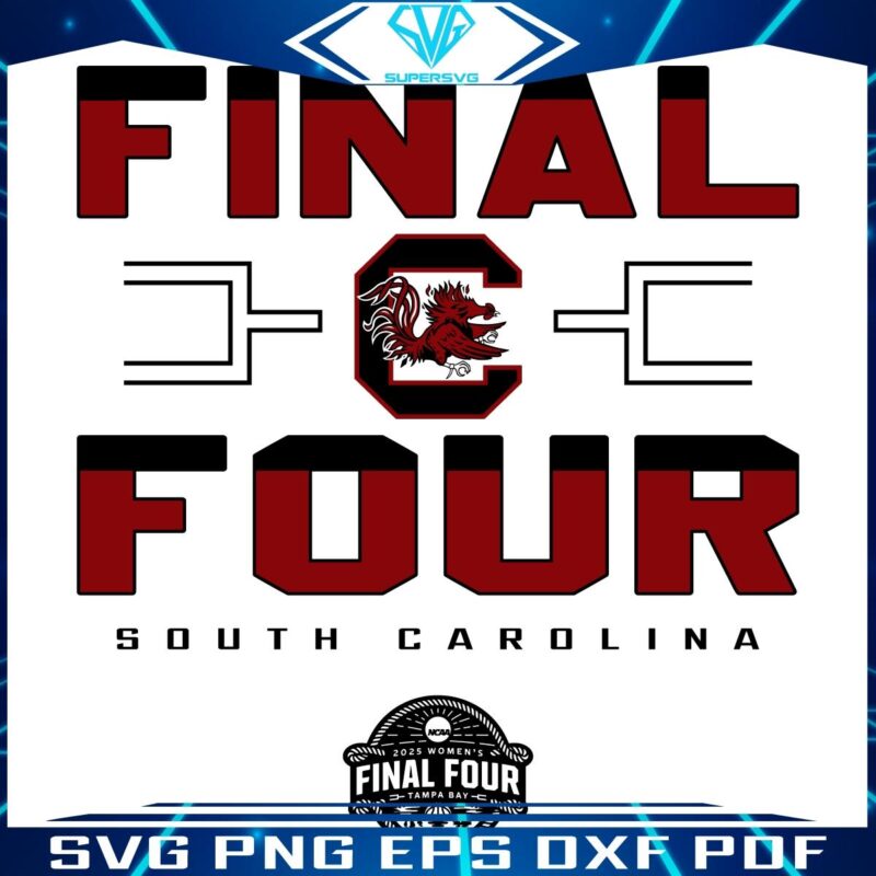 South Carolina Gamecocks 2025 NCAA Womens Final Four SVG