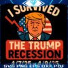 Surviving the Trump Recession Bold AntiTrump SVG