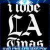 SVG Art Celebrate I Love La Tinas TV Series