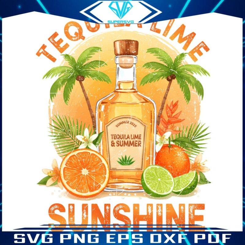 Tequila Lime Sunshine Summer 2025 in Vibrant PNG
