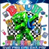Test Day Vibes Dabbing Creeper Checkered PNG