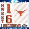Texas Longhorns 2025 Sweet 16 March Madness SVG