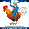Trump Rooster Ride Hilarious Cartoon in PNG