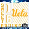 UCLA Bruins SVG 2025 NCAA Womens Sweet 16 Excitement