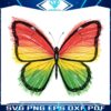 Vibrant Juneteenth Butterfly Red Yellow Green PNG Art