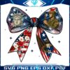 Vintage 4th July Coquette Bow PNG for Patriotic Flair