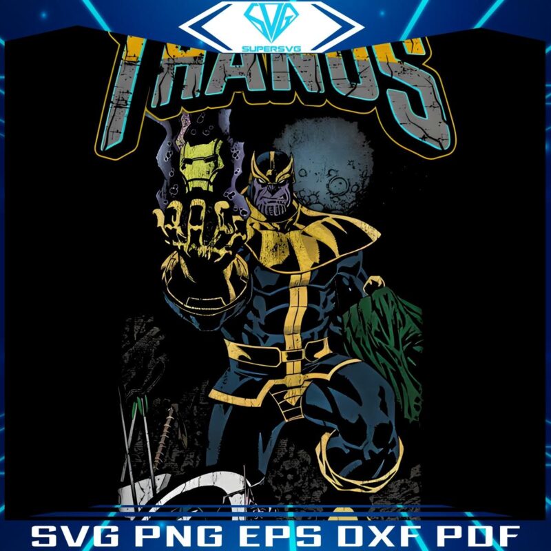 Vintage Thanos Marvel Comics PNG Extravaganza