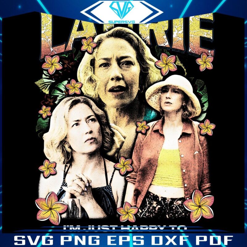 Vintage White Lotus Laurie in PNG Format