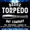 Yankees SVG Bronx Torpedo Bat Co Baseball Art